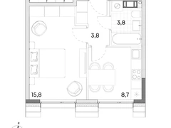 1-ком, 32.1 кв.м., 5/7эт.