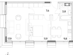 2-ком, 51 кв.м., 4/7эт.