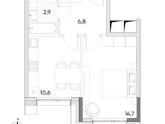1-ком, 36 кв.м., 7/7эт.